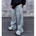 Heavyweight Casual Straight Leg Sweatpants Loose Fitting High Waisted Trendy Men And Women's Athletic Pants Suitable For Spring And Autumn_mkmklike.com