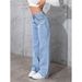 Retro High-Waisted Wide Leg Jeans For Women – Vintage Loose Fit Denim Pants (Light Blue, S-2xl) Fashion Trends_mkmklike.com