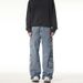 Nordmann American High Street Retro Multi-Pocket Cargo Jean Men' Straight Looe Wide-Leg Spring Autumn Trendy Brand Caual_mkmklike.com