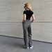 Women's Clothing Vintage Washed Distressed High-Waisted Wide-Leg Jeans For Women - Retro Loose Fit Long Denim Pants With Frayed Details_mkmklike.com