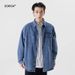 Denim Shirt Men's Long Sleeves Can Be Worn In All Seasons, Loose American Casual Shirt Youth Retro Simple Jacket Men's Tide Six_mkmklike.com