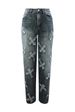 Women's Clothing Washed Denim Cross Hip Hop Straight Trousers_mkmklike.com