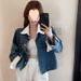 Chicco Denim Short Jacket For Women 2025 New Spring And Autumn Hot Small Size Cardigan Unique Chic Top Trendy_mkmklike.com