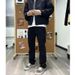 Nordmann Fit Black Jeans For Men American High Street Vibe Straight Trendy Brand Tall And Slim Casual Long Pants_mkmklike.com