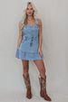 K New Temperament Commuting Fashionable Camisole Spicy Girl Denim Women's Dress_mkmklike.com