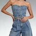 K Sexy And Fashionable Slim Fit Waist Cinched Short Denim Vest For Women_mkmklike.com