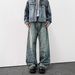 Letter-Print Jacquard Jeans – Relaxed Fit Straight-Leg Denim Pants For Men (S-3XL)_mkmklike.com