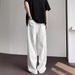 Premium White Jeans For Men – High Street Wide-Leg Trousers With Vintage Wash & Drop-Crotch (S-XXXL) – Minimalist Summer Staple_mkmklike.com