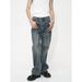 Men's Clothing | 2023S Four Seasons New Loose Retro Mid High Waist Flared Slim Fit Denim Pants_mkmklike.com