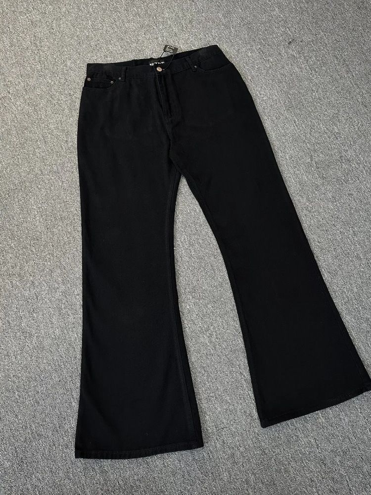 Black Parisian Bootcut Jeans – Men’s Cleanfit High Street Denim (Straight-Leg To Flare, Vintage Washed)_mkmklike.com