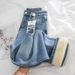 Fleece-lined Thickened Narrow Wide-leg Jeans Women, 2025 New Autumn And Winter Hot-selling High-waisted Straight Pants_mkmklike.com