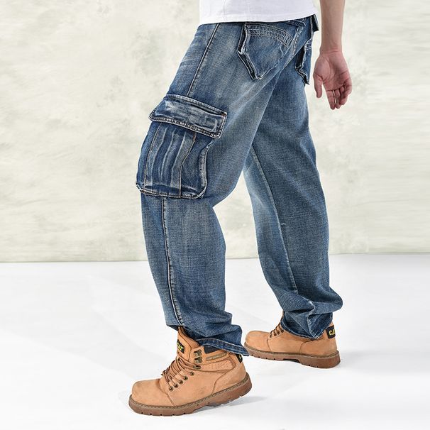 Men's Clothing Hot Style Autumn And Winter New Loose Plus Size Fat Guy Hip Hop Big Size Skateboard Pants_mkmklike.com