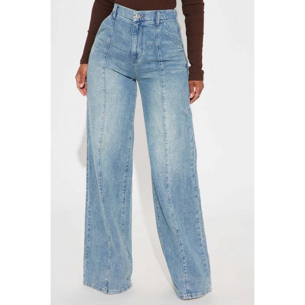 New Fashion Straight Pants Washed Street Denim Women's Pants Skinny Waist Women_mkmklike.com