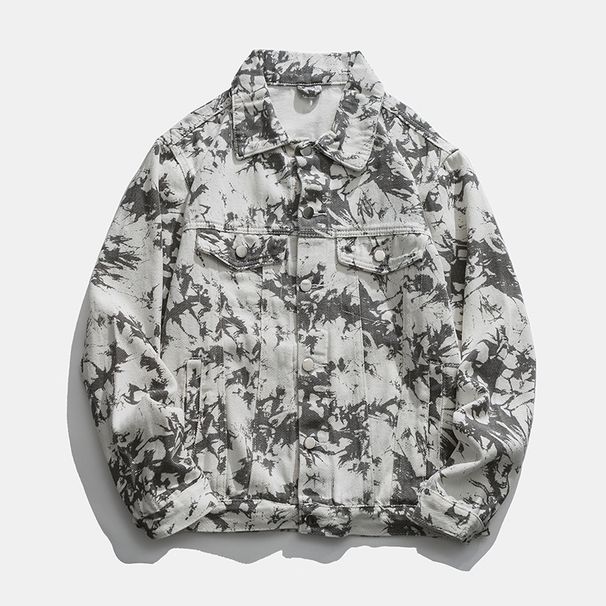 Men's Clothing Denim Jacket Fashionable Men's Personality Large Size Retro Casual Jacket_mkmklike.com