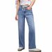 Trendy High-Waisted Wide-Leg Jeans - Stretchy Denim With Drawstring, Relaxed Straight Fit, Comfortable Cotton-Spandex Blend_mkmklike.com