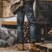 American Retro Jeans Men's 2025 New Loose Trendy High Street Washed Casual Versatile Small Straight Pants_mkmklike.com