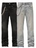 Men's Clothing Stretchy Straight Leg Jeans Street Style Ins Stacked Denim Popular On Instagram The Straight Leg Design_mkmklike.com