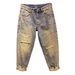 Men's Clothing Casual Jeans Trendy Nostalgic Retro Ripped Patch Seam Design Loose Tapered Harem Pants_mkmklike.com