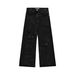 Gothic Distressed Straight-Leg Jeans – Industrial Washed Black Denim Pants With Ripped Details (Unisex Streetwear, S-Xl, Winter Grunge Style)_mkmklike.com