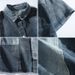 Men's Clothing Patchwork Contrast Color Denim Shirt Summer Design Versatile Shirt Loose Design Casual Jacket_mkmklike.com
