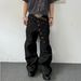 Vintage Button-Fly Denim Pants – Relaxed Wide-Leg & Distressed Washed (S-3XL)_mkmklike.com