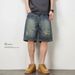 American Ripped Denim Shorts Men's New High Street Trendy Brand Retro Loose Casual Pants Men's Trendy_mkmklike.com