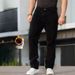 Men's Stretch Jeans Fleece Lined Loose Straight Leg Winter Jeans Shipping_mkmklike.com