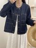 Denim Short Jacket For Women, Spring 2025 New Loose Shoulder Casual Top, Versatile And Fashionable Women's Clothing_mkmklike.com