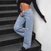 Y2K High-Waisted Wide-Leg Jeans – Vintage Washed Denim With Bow Detail (Light Blue/Deep Blue/Royal Blue)_mkmklike.com