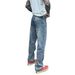 Men's Clothing Men's Slim Straight Jeans – Classic Blue Denim, Comfort Fit (Size 28-36)_mkmklike.com