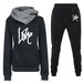 Women's Clothing Women's sweatshirt suit hoodie sports letter LOVE suit fashion and leisure hot style_mkmklike.com