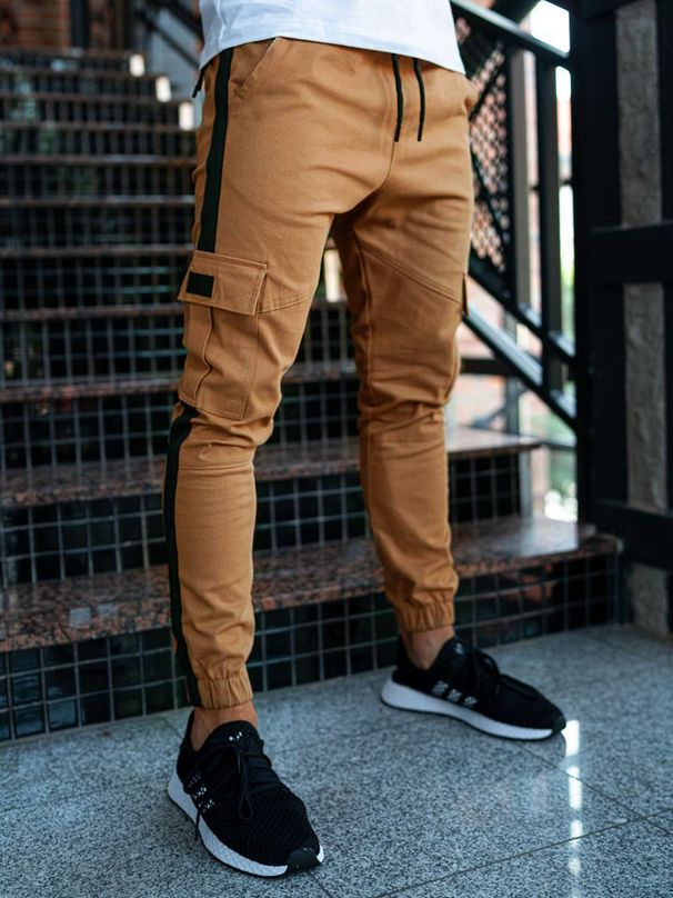 Men's Casual Trousers Tethered Pants Cargo Casual Pants_mkmklike.com