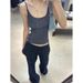 European And American Retro Design Patchwork Denim For Women, 2024 Summer Thin Style, Trendy Two-piece Low-waist_mkmklike.com
