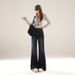 American Retro Style Fleece-lined Flared Jeans For Women, New Autumn And Winter High-waisted Slimming Stretchy Versatile_mkmklike.com