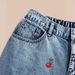 Vintage Washed High-Waisted Jeans – Cherry Blossom Embroidery & Stretch Fit For Women_mkmklike.com