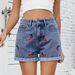 Women's Clothing Washed Versatile Cherry Embroidered Denim Shorts Hot Pants_mkmklike.com
