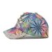 New European and American dot diamond baseball cap for men and women trendy colorful leaf print diamond duckbill cap outdoor casual hat_mkmklike.com