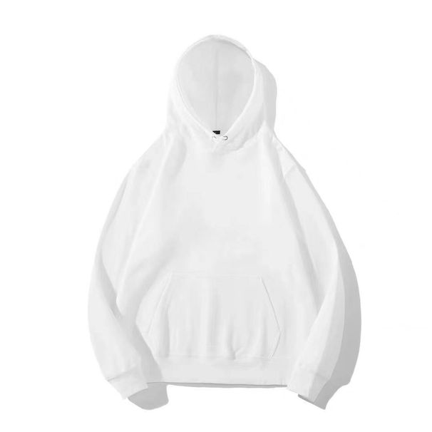 Men's Clothing Factory direct sales heavy 320g pure cotton hooded sweatshirt men and women loose tops drop shoulder pullover casual hoodie trend_mkmklike.com