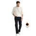 Men's Fleece-Lined Relaxed Fit Straight Leg Jeans - Winter Warm Comfort Denim Pants_mkmklike.com