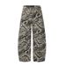 Pulse European And American Street Fashion Workwear Camouflage Scimitar Men's Denim Trousers Outdoor Sports Design Pleated_mkmklike.com