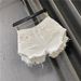 European Style White Denim Shorts For Women, 2026 New Summer Style, Hot Girl Ripped Jeans, Casual And Fashionable Wide Leg A Line Hot Pants_mkmklike.com