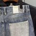 Men's Clothing Denim Shorts Men Summer Loose Trendy Print Contrast Color Multi Pocket Workwear Casual Shorts Men's Mid Length Pants_mkmklike.com