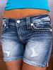 Women's Ripped Denim Shorts Style Hot Pants In Stock Clothing_mkmklike.com