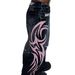 Vintage Washed Denim Pants With American Retro Prints - Loose Fit High Waist Jeans For Women (Black/Gray)_mkmklike.com