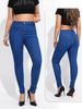 Women's Slim Fit Stretch Jeans With Fleece Lining - High Waist Straight Leg Pencil Pants For Fall & Winter (Black, Blue, Gray)_mkmklike.com