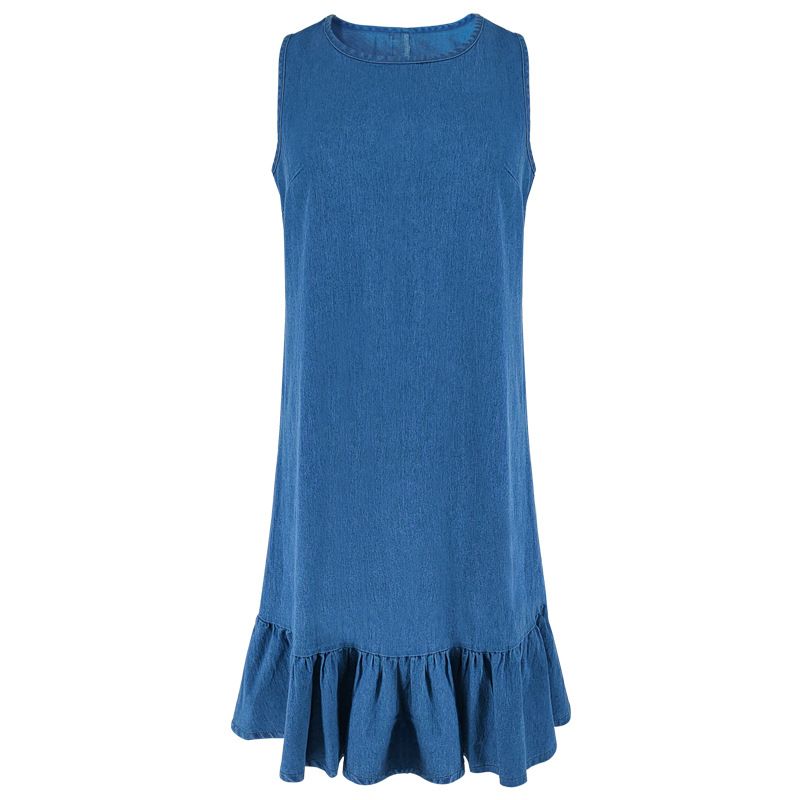 K Women's New Denim Dress Fashionable_mkmklike.com