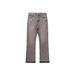 Cleanfit Black Fringe Fit Jeans for Men Vintage Washed Distressed Straight Leg Denim Pants with Digital Print_mkmklike.com