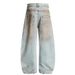 2025 Spring Summer New Straight-Leg Jeans Men Trendy Loose Wide-Leg Casual Versatile Long Pants_mkmklike.com