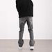 Men's Clothing Retro Washed Distressed Vintage Washed Gray High Street American Retro Jeans - Relaxed Fit Bootcut Denim Pants For Men & Women_mkmklike.com