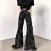 Men's Clothing High Street Vibe Micro Flared Men's High Waist Niche Design Jeans High End Feel_mkmklike.com